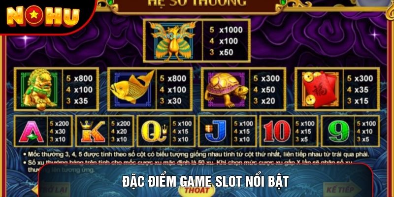 Đặc điểm game slot nổi bật Đặc điểm game slot nổi bật